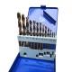 RJX 13 / 19 / 25Piece M35 High Speed Steel Metal Twist Jobber Drill Bit Set