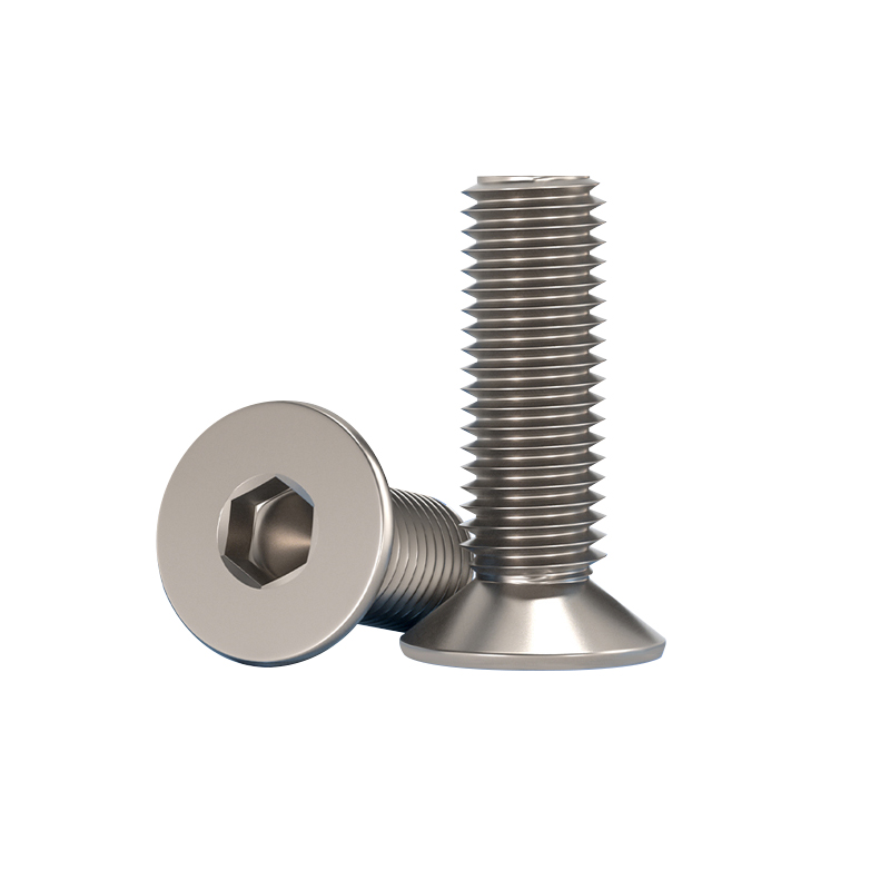 RJX 50pcs M2 4-20mm TA2 Countersunk Hex Socket Screw ﻿