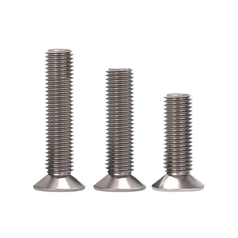RJX 50pcs M2 4-20mm TA2 Countersunk Hex Socket Screw ﻿