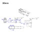 RJXHOBBY 1pcs 5° 25mm 30mm  40mm folding down arm for Plant Protection UAV Multicopter