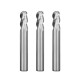 RJX 1pcs R2-R10  3 Flute tungsten steel Carbide Ball nose Cutter for Aluminum CNC Center Machining Milling Tool