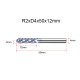 RJX 1pcs R2-R10 4 Flute tungsten steel Carbide Ball nose Cutter for Aluminum CNC Center Machining Milling Tool