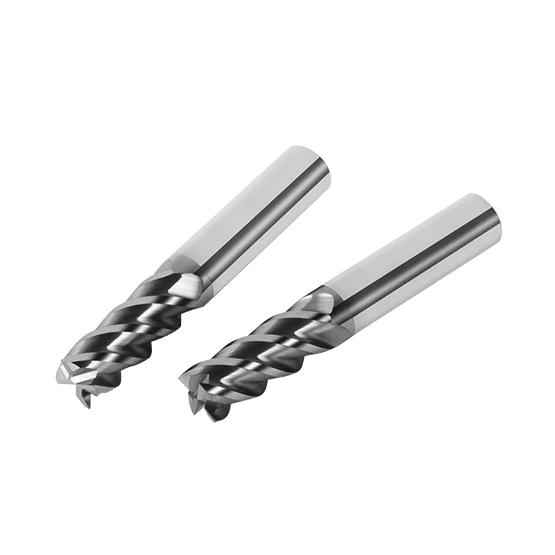 RJX 1pcs 4 Flute tungsten steel Carbide End Mill for Aluminum Cut Non-Ferrous Metal Upcut CNC Spiral Router Bit