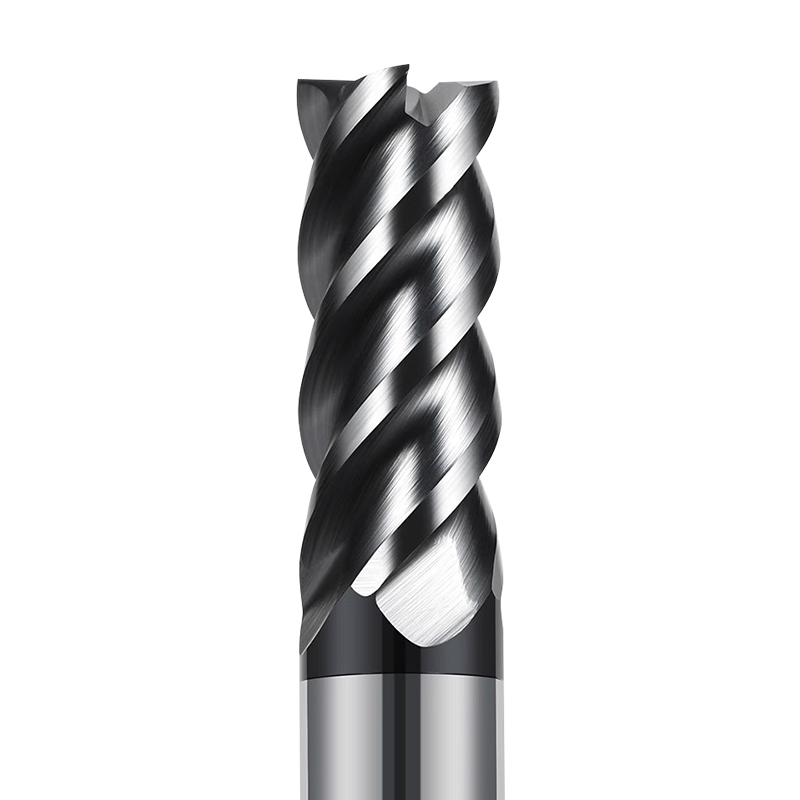 RJX 1pcs 4 Flute tungsten steel Carbide End Mill for Aluminum Cut Non-Ferrous Metal Upcut CNC Spiral Router Bit