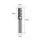 RJX 1pcs 4 Flute tungsten steel Carbide End Mill for Aluminum Cut Non-Ferrous Metal Upcut CNC Spiral Router Bit
