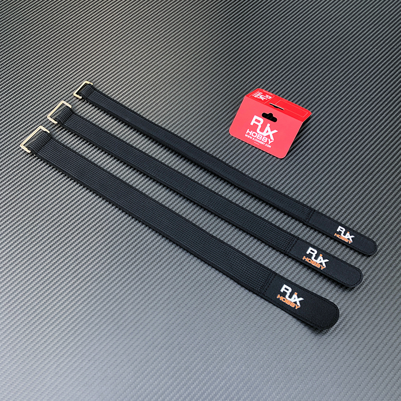 RJXHOBBY 1pcs Kevlar Stitched Non-Slip Silicone Battery Straps(Width: 25 30 38mm Length: 500-1000mm)