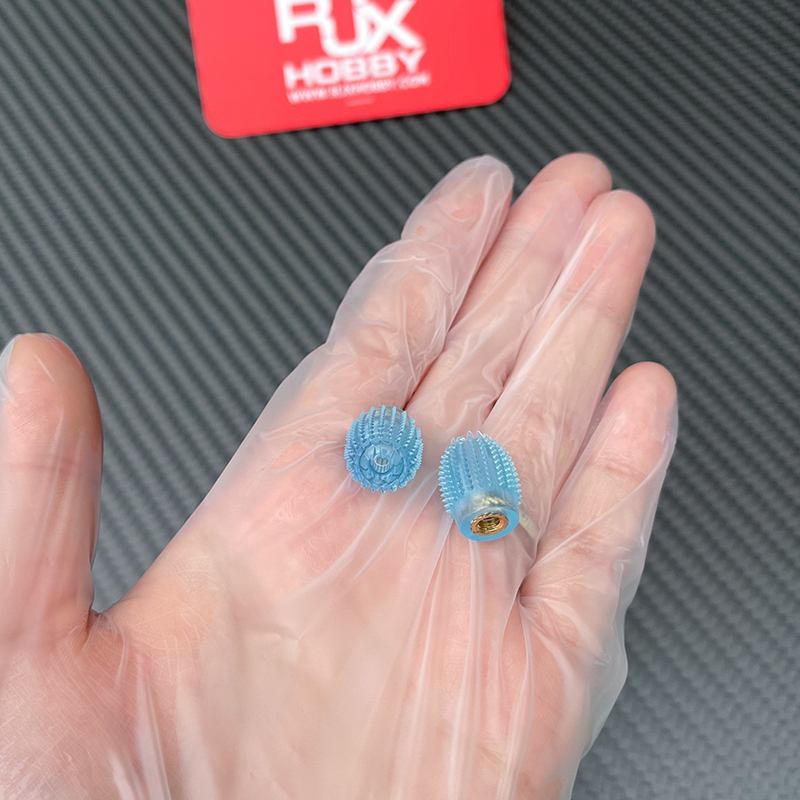 RJX 1pair Thumb Grippies Non-Slip Radio Stick Ends 3mm for FPV Radio Transmitter Hall Gimbal Futaba DIY Parts