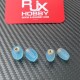 RJX 1pair Thumb Grippies Non-Slip Radio Stick Ends 3mm for FPV Radio Transmitter Hall Gimbal Futaba DIY Parts