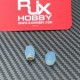 RJX 1pair Thumb Grippies Non-Slip Radio Stick Ends 3mm for FPV Radio Transmitter Hall Gimbal Futaba DIY Parts