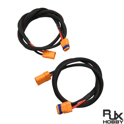 RJX 1pcs Power Wiring Harness LFB40-F to LFB40-M /LFB50-F to LFB50-M/1100mm 10 AWG Silicone 