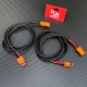 RJX 1pcs Power Wiring Harness LFB40-F to LFB40-M /LFB50-F to LFB50-M/1100mm 10 AWG Silicone 