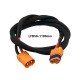 RJX 1pcs Power Wiring Harness LFB40-F to LFB40-M /LFB50-F to LFB50-M/1100mm 10 AWG Silicone 