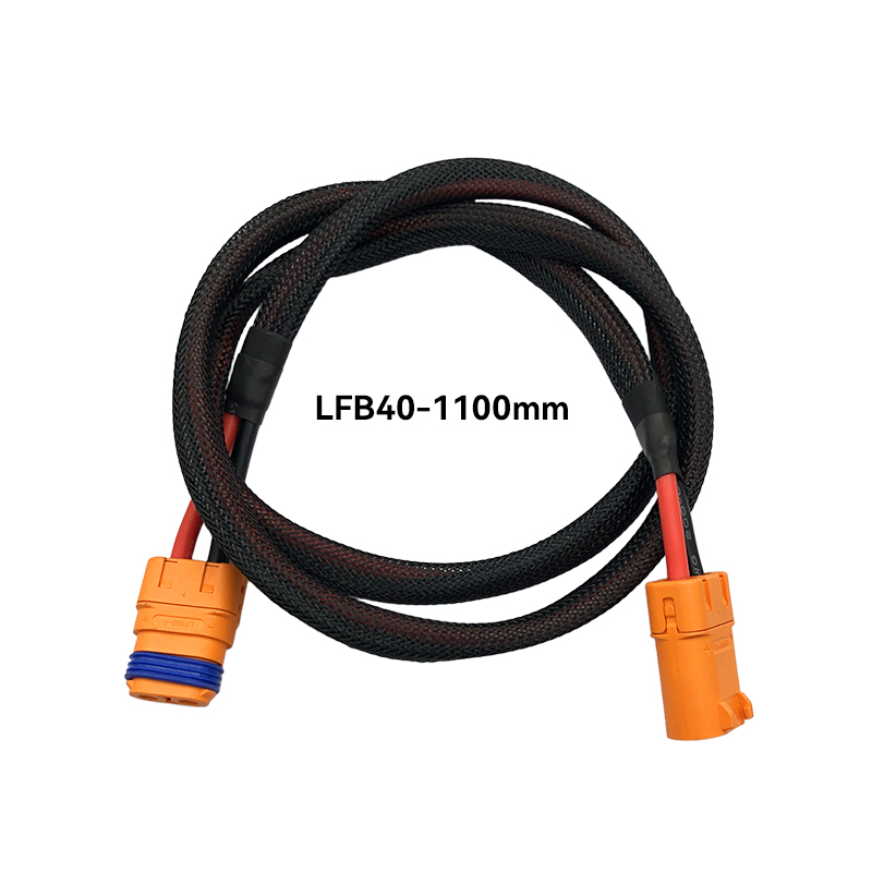 RJX 1pcs Power Wiring Harness LFB40-F to LFB40-M /LFB50-F to LFB50-M/1100mm 10 AWG Silicone 