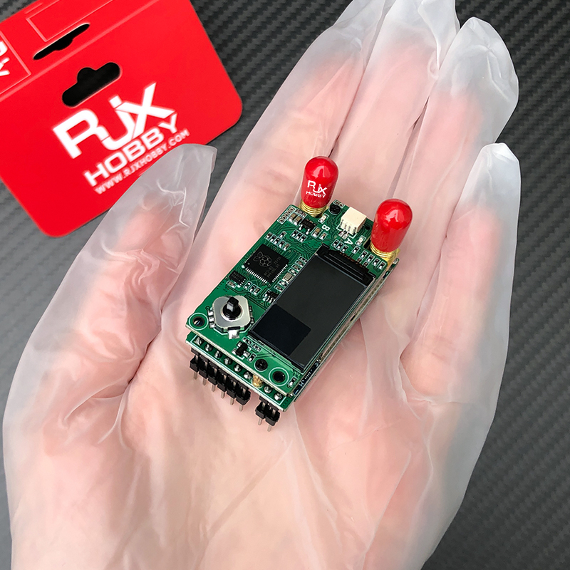 RJX 1Set 1.2G/1.3G Image Transmission Dual Receiver Module with Dipole Antenna SMA for FPV Glasses FatShark Skyzone DJI Goggles V1V2