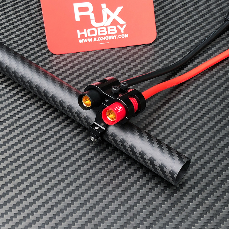 RJX 1pcs AS150 Fixed Seat Connector Mount Base Plug Fixture 20mm Tube Support Holder Bracket For RC Plant Drone