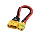 RJX 1pcs AMASS AS150U Male to XT90S Plug Female 8AWG 250mm RC Charger Extension Cable Battery Extension Cable