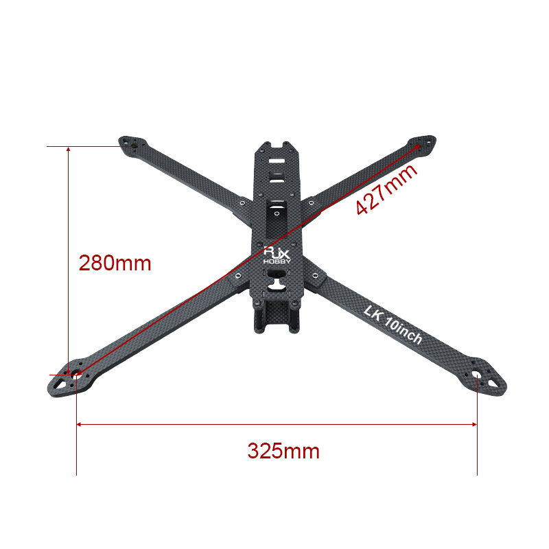 RJX LK 10inch Carbon Fiber Frame Kit For RC FPV Racing Drone