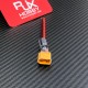 RJX 2pcs XT60 Male Plug Connector Pigtail Power Cord with 35V 470UF Capacitor 14AWG Silicone Wire 10cm for RC FPV Drone