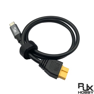 RJX 1pcs SC100 Type-C to XT60 Charging Cable for toolkitrc M7 M6 M6D M8S Charger