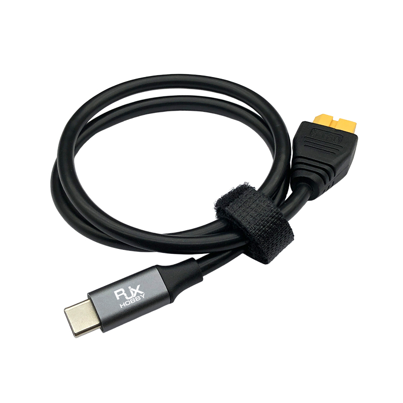 RJX 1pcs SC100 Type-C to XT60 Charging Cable for toolkitrc M7 M6 M6D M8S Charger
