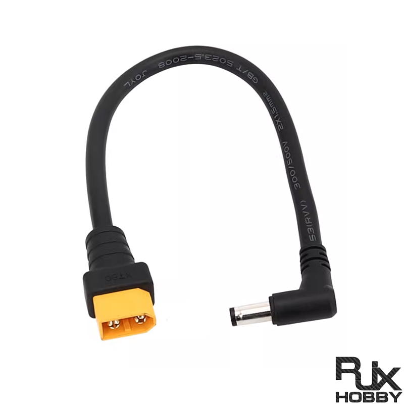 RJX 1pcs XT60 Male to DC5525 Power Cord for Safe and Stable High Current Operations 60 Charging Cable