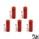 RJX 5pcs Amass LCA60 Male Female DC Plug High Current Single PIN Riveted Crimping Connector