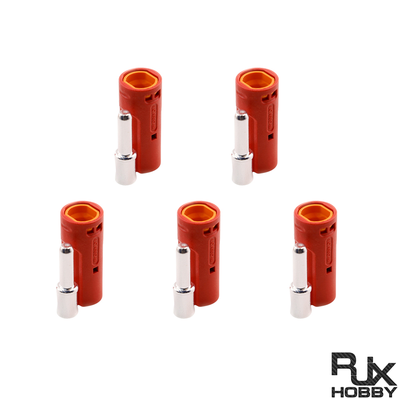 RJX 5pcs Amass LCA50D Male Female DC Plug High Current Single PIN Riveted Crimping Connector