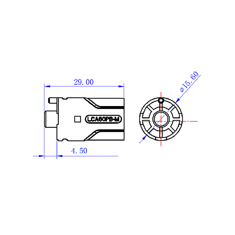 RJX 5pcs Amass LCA60PB Male DC Plug High Current Single PIN Riveted Crimping Connector