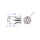 RJX 5pcs Amass LCA60PB Male DC Plug High Current Single PIN Riveted Crimping Connector