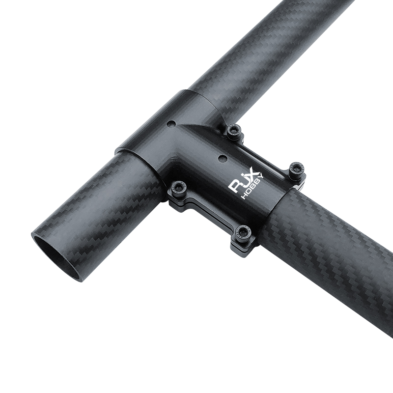 RJX 1pcs Alum 30mm to 30mm  Tee Joint Landing Gear Connector Adapter for RC Plant UAV Drone