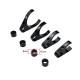 RJX 1pcs Plant Protection Drone Plastic Water Pipe Clamp 20/25/30/40mm Carbon Fiber Tube Fixing Water Pipe Fittings