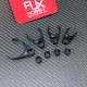 RJX 1pcs Plant Protection Drone Plastic Water Pipe Clamp 20/25/30/40mm Carbon Fiber Tube Fixing Water Pipe Fittings