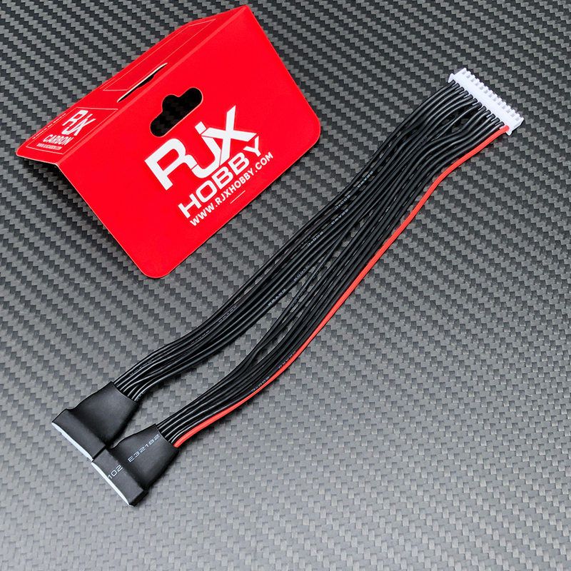 RJX 1pcs JST-EH 12S to 6S Male Connector Charger Lipo Battery Balance Line Wire Charging 