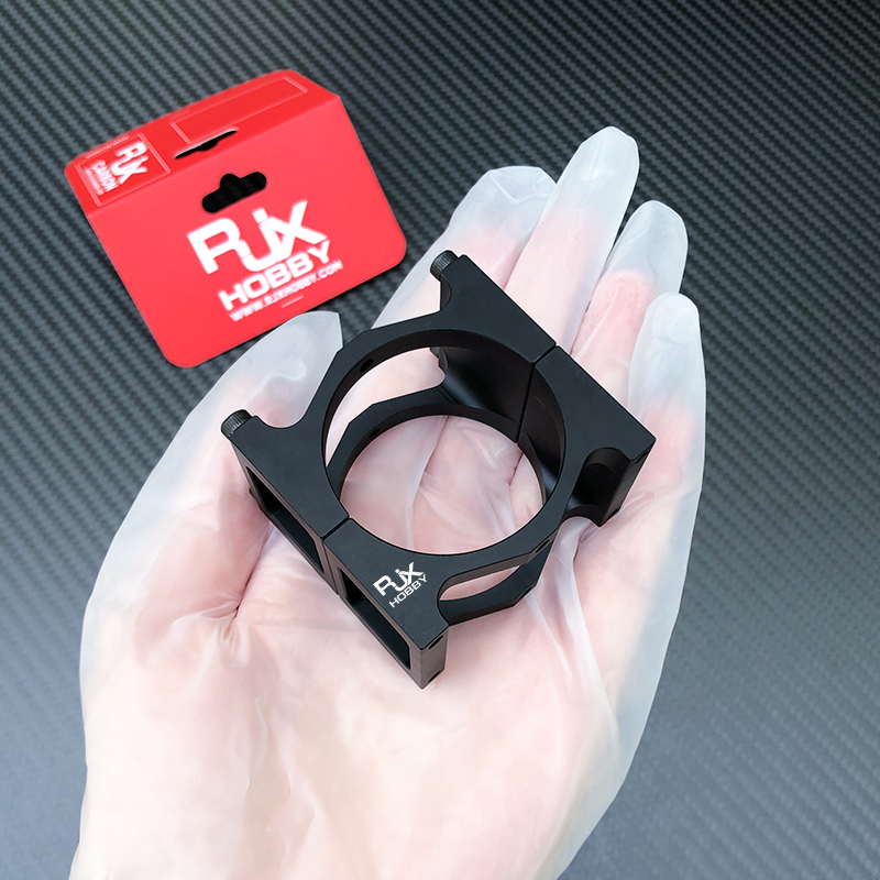 RJXHOBBY 1pcs 40mm Pipe Clip Tubing Clamp Fastener Carbon Tube Fixed Joint for RC Plant Agriculture UAV Drone