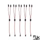 RJX 5pcs Y Shape AMASS Anti-Loosening 60 Cores 30cm Servo Splitter Cable  For JR  / Futaba