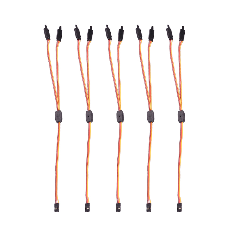 RJX 5pcs Y Shape AMASS Anti-Loosening 60 Cores 30cm Servo Splitter Cable  For JR  / Futaba