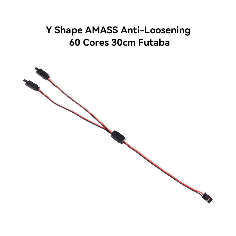 RJX 5pcs Y Shape AMASS Anti-Loosening 60 Cores 30cm Servo Splitter Cable  For JR  / Futaba