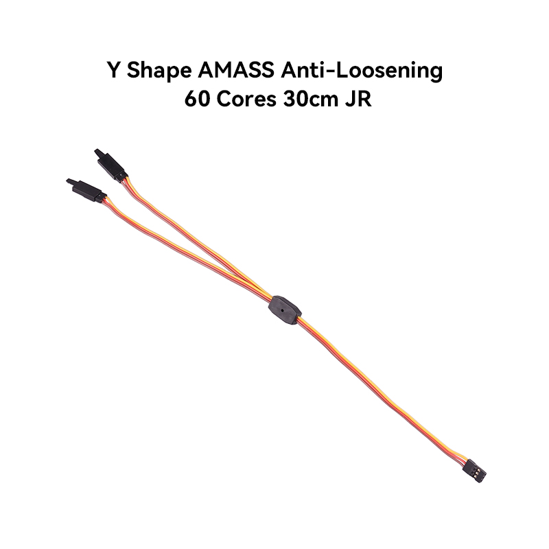 RJX 5pcs Y Shape AMASS Anti-Loosening 60 Cores 30cm Servo Splitter Cable  For JR  / Futaba