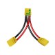 RJX 1pcs XT90H Male Female XT90S Anti Spark RC Charger Cable Connector Y Harness For Parallel Battery