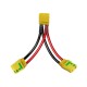 RJX 1pcs XT90H Male Female XT90S Anti Spark RC Charger Cable Connector Y Harness For Parallel Battery