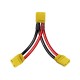 RJX 1pcs XT90H Male Female XT90S Anti Spark RC Charger Cable Connector Y Harness For Parallel Battery
