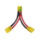 RJX 1pcs XT90H Male Female XT90S Anti Spark RC Charger Cable Connector Y Harness For Parallel Battery