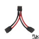RJX 1pcs XT90H Male Female RC Charger Cable Connector Y Harness For Parallel Battery
