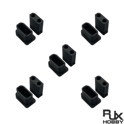 RJX 5Pairs XT90 Male Female Plug Dust Cap Protective Cover Anti-Dirt Cap Protector Shell
