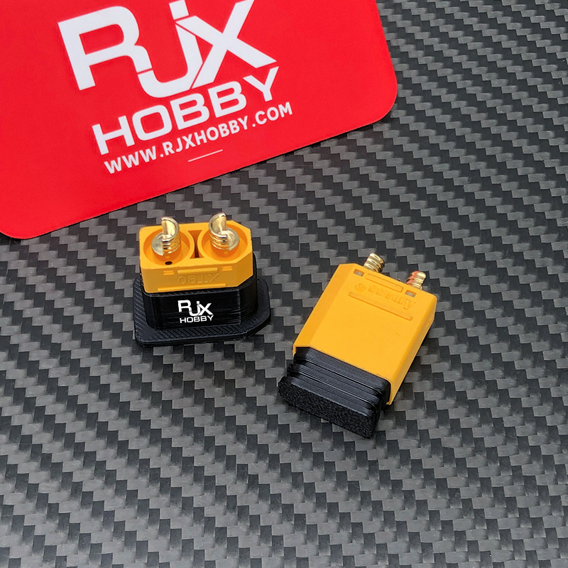 RJX 5Pairs XT90 Male Female Plug Dust Cap Protective Cover Anti-Dirt Cap Protector Shell