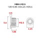 RJXHOBBY 100pcs M2 M2.5 M3 M4 M5 threaded inserts impact brass nuts