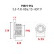 RJXHOBBY 100pcs M2 M2.5 M3 M4 M5 threaded inserts impact brass nuts