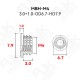 RJXHOBBY 100pcs M2 M2.5 M3 M4 M5 threaded inserts impact brass nuts