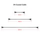 RJXHOBBY 1pcs Compatible DJI O4 / O4 Pro Coaxial Cable