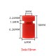 RJX 100pcs 3x6x10mm  Damping Balls AV Shock Absorber Ball Damper Anti-Vibration Ball